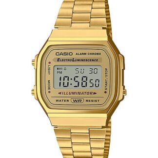 Vintage Casio Digital Watch A168 Gold