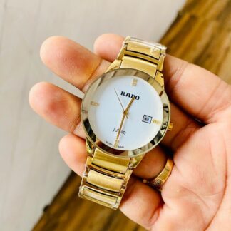Ceramic Centrix Watch Gold Tone White
