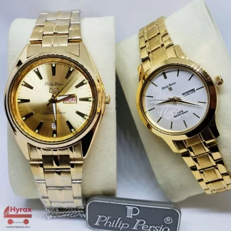 Philip Persio Watch His and Hers Gold