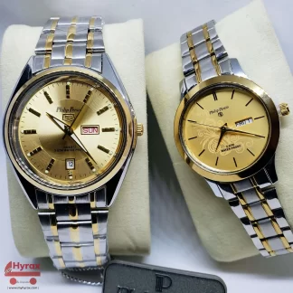 Philip Persio Watch His and Hers Gold Silver