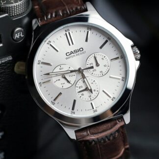 Men's Casio Leather Watch MTP-V300L-7A Water Resist
