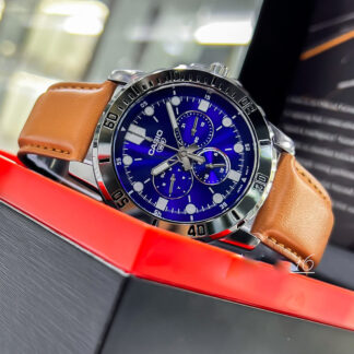 Casio Men's Leather Watch VD300L 2E