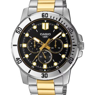 Men's Casio Watch VD300SG Silver Gold