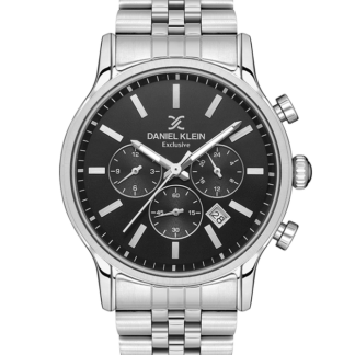 Daniel Klein Exclusive Watch 1.13646-2 Silver Black