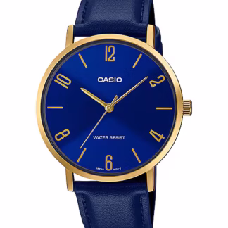 Men's Casio Leather Watch VT01GL 2B