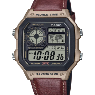 Casio Digital Watch AE-1200WHL 10-year Battery