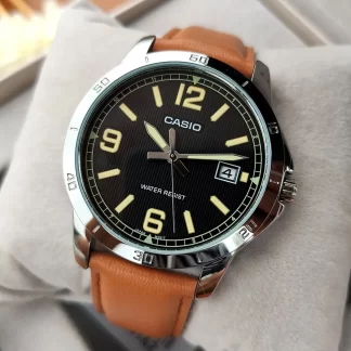 Men's Casio Leather Watch MTP-V004L-1B2 Water Resist