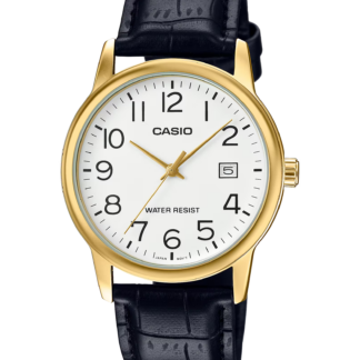 Men's Casio Leather Watch V002GL-7B2 Water Resist