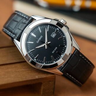 Men's Casio Leather Watch 1308L-1A 50M Waterproof