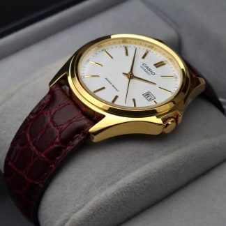 Men's Casio Leather Watch 1183Q-7A Water Resist