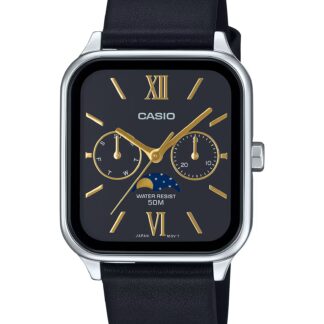 Men's Casio Leather Watch M305L-1A2 Moon Phase