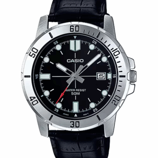 Casio Men's Leather Watch VD01L-1E 50-meter Water Resist