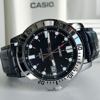 Casio Men's Leather Watch VD01L-1E 50-meter Water Resist