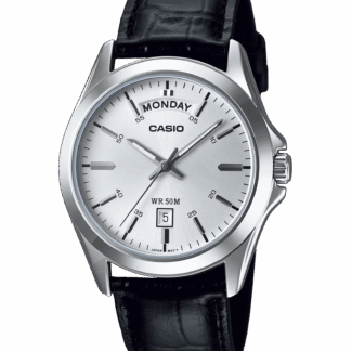 Men's Casio Leather Watch MTP-1370L-7A 50-meter Water Resist