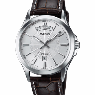 Men's Casio Leather Watch MTP-1381L-7A 50M Water Resist