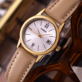 Ladies Casio Leather Watch LTP-V002GL-7B3 Water Resist