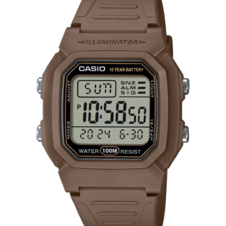 Casio Digital Watch W-800H-5A 10-year Battery, Waterproof