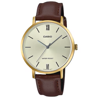 Casio Ladies Leather Watch LTP-VT01GL-9B Water Resist