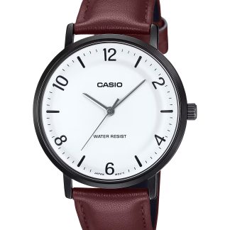Casio Leather Watch MTP-VT03BL-7B Water Resist